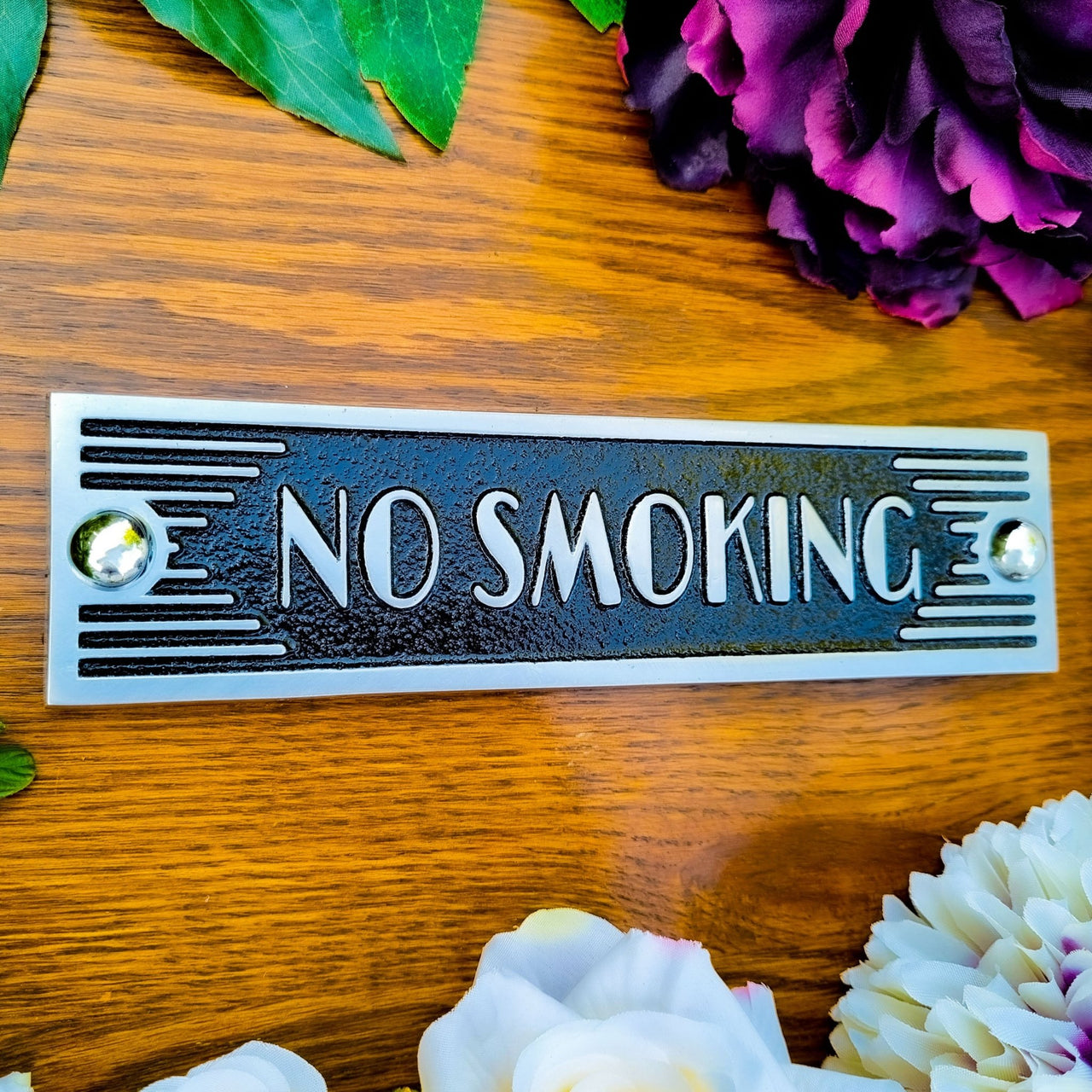 Art Deco 'No Smoking' Sign - The Metal Foundry