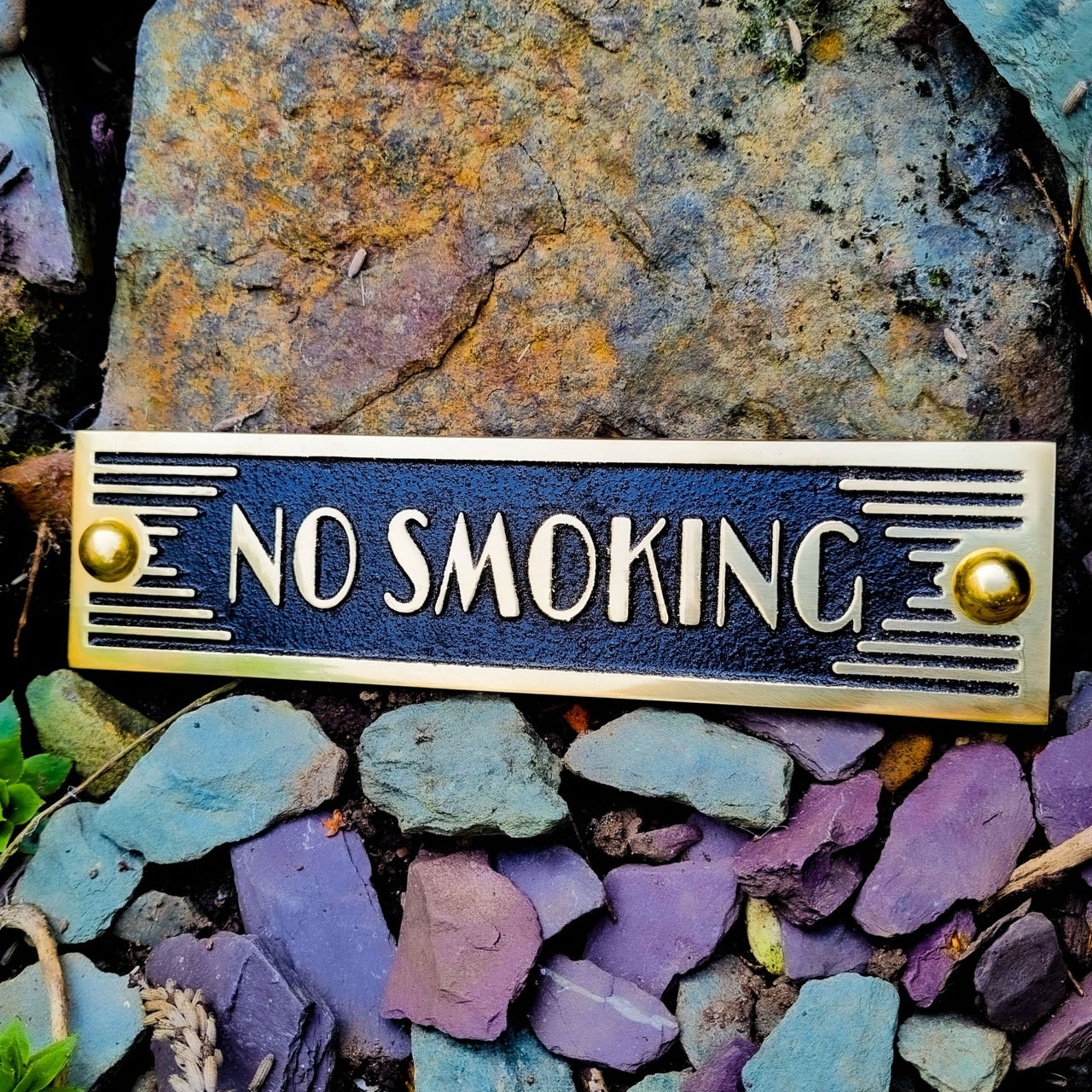 Art Deco 'No Smoking' Sign - The Metal Foundry