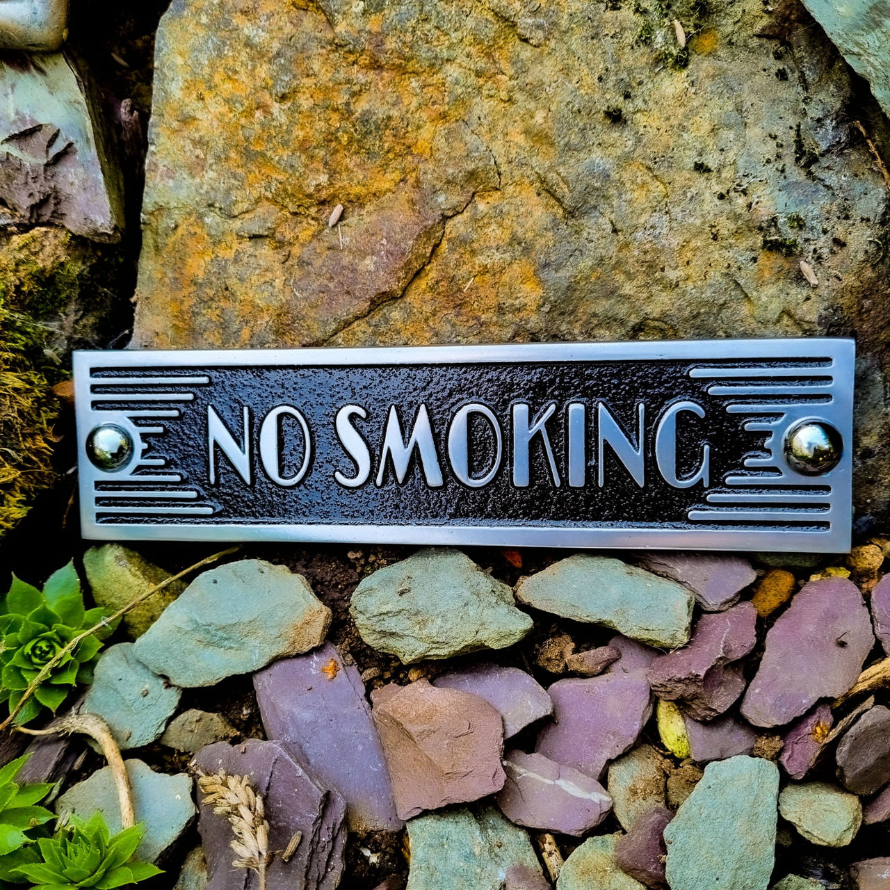 Art Deco 'No Smoking' Sign - The Metal Foundry