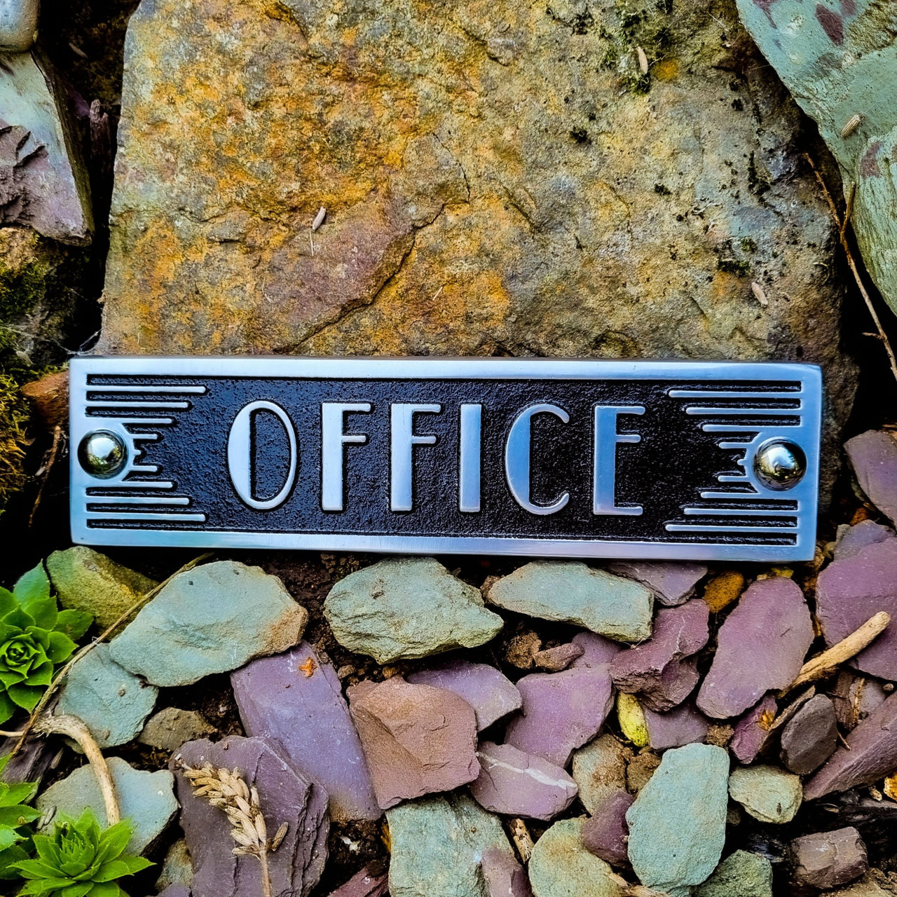 Art Deco 'Office' Sign - The Metal Foundry