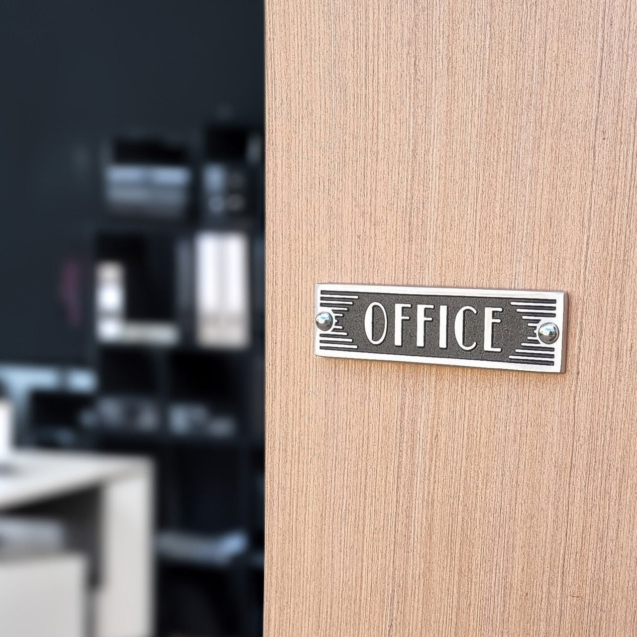 Art Deco 'Office' Sign - The Metal Foundry
