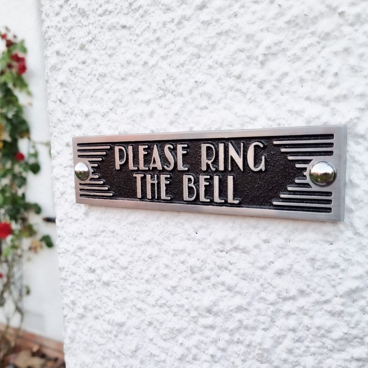 Art Deco 'Please Ring The Bell' Sign - The Metal Foundry