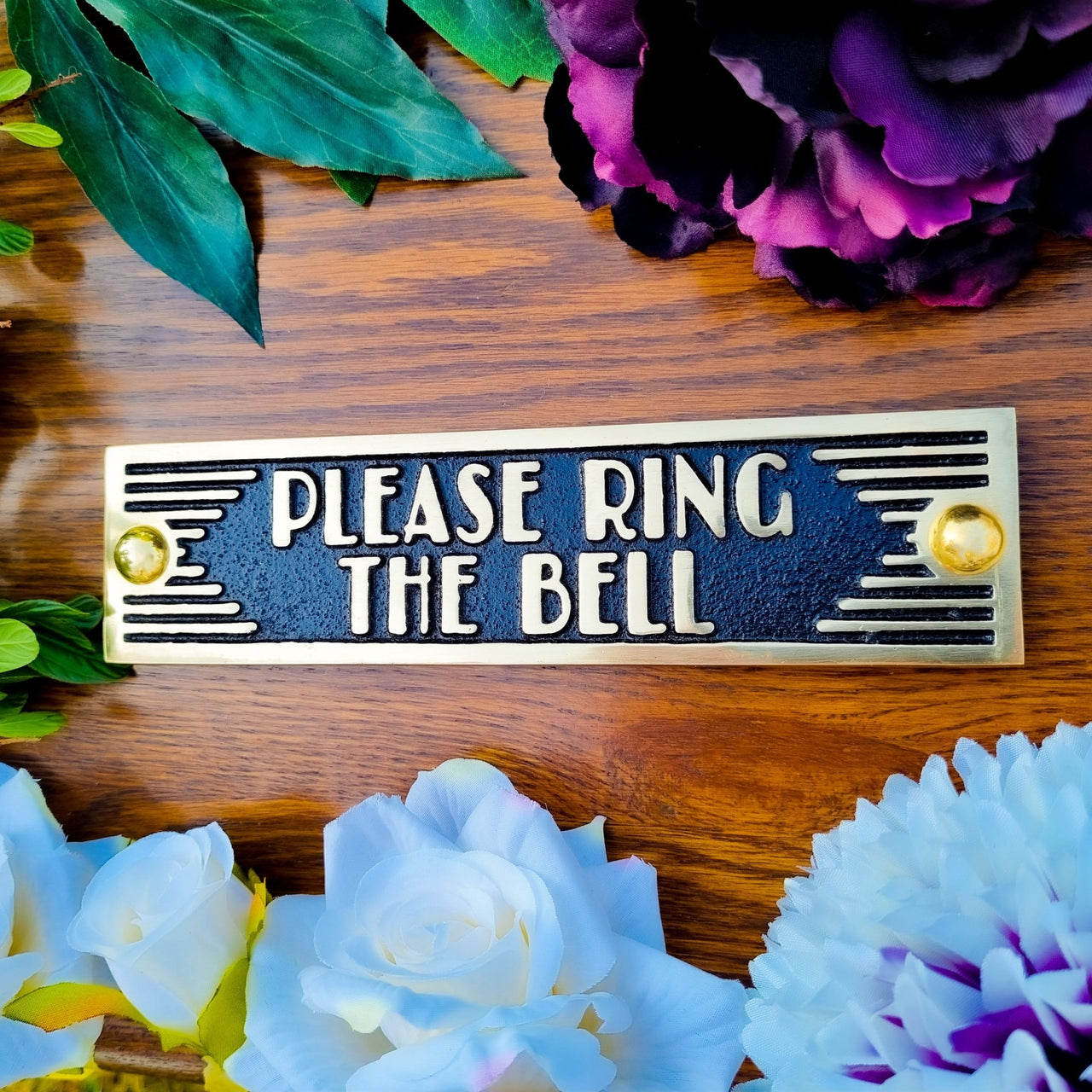 Art Deco 'Please Ring The Bell' Sign - The Metal Foundry