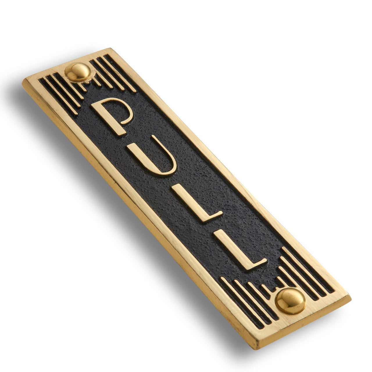 Art Deco 'Pull' Door Sign - The Metal Foundry
