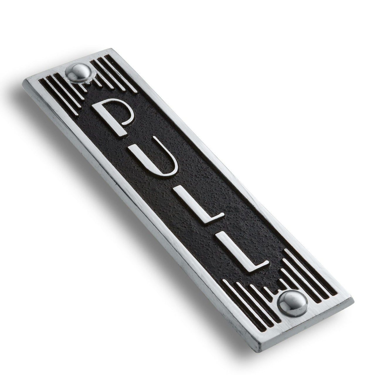 Art Deco 'Pull' Door Sign - The Metal Foundry
