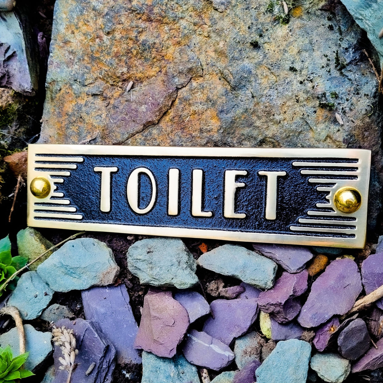 Art Deco 'Toilet' Sign - The Metal Foundry