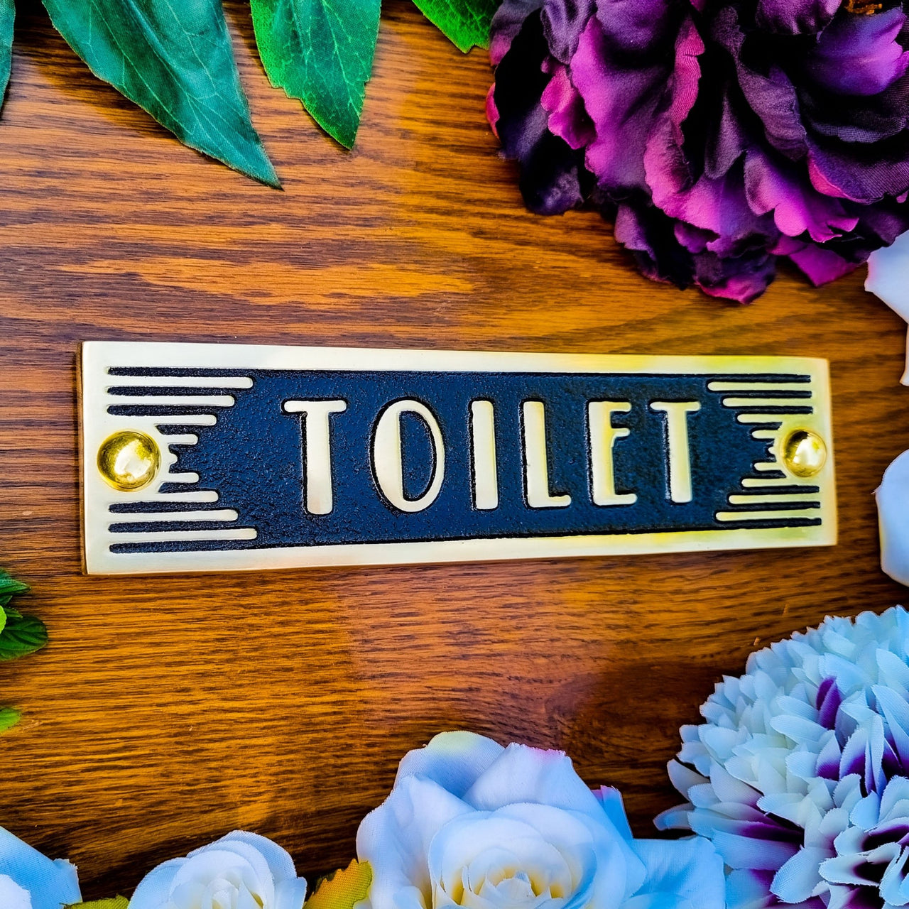 Art Deco 'Toilet' Sign - The Metal Foundry