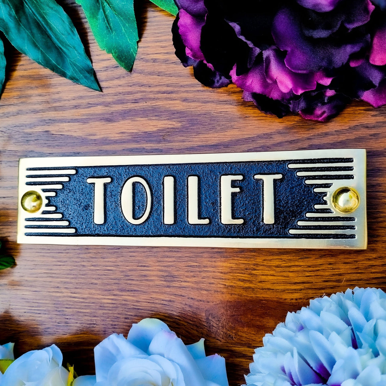 Art Deco 'Toilet' Sign - The Metal Foundry