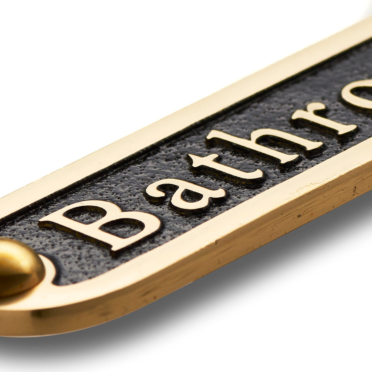 'Bathroom' Door Sign - The Metal Foundry