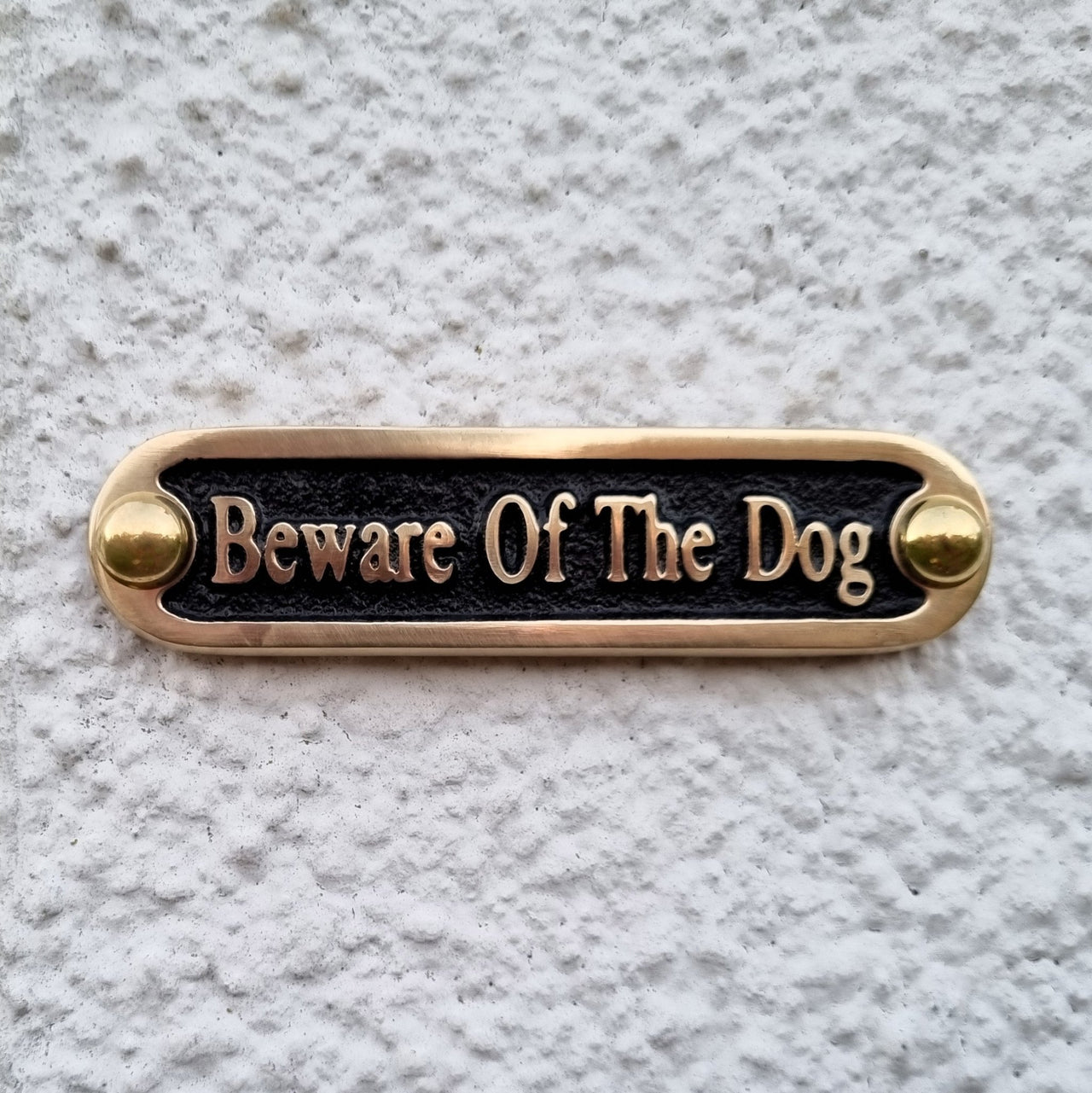'Beware Of The Dog' Door Sign - The Metal Foundry