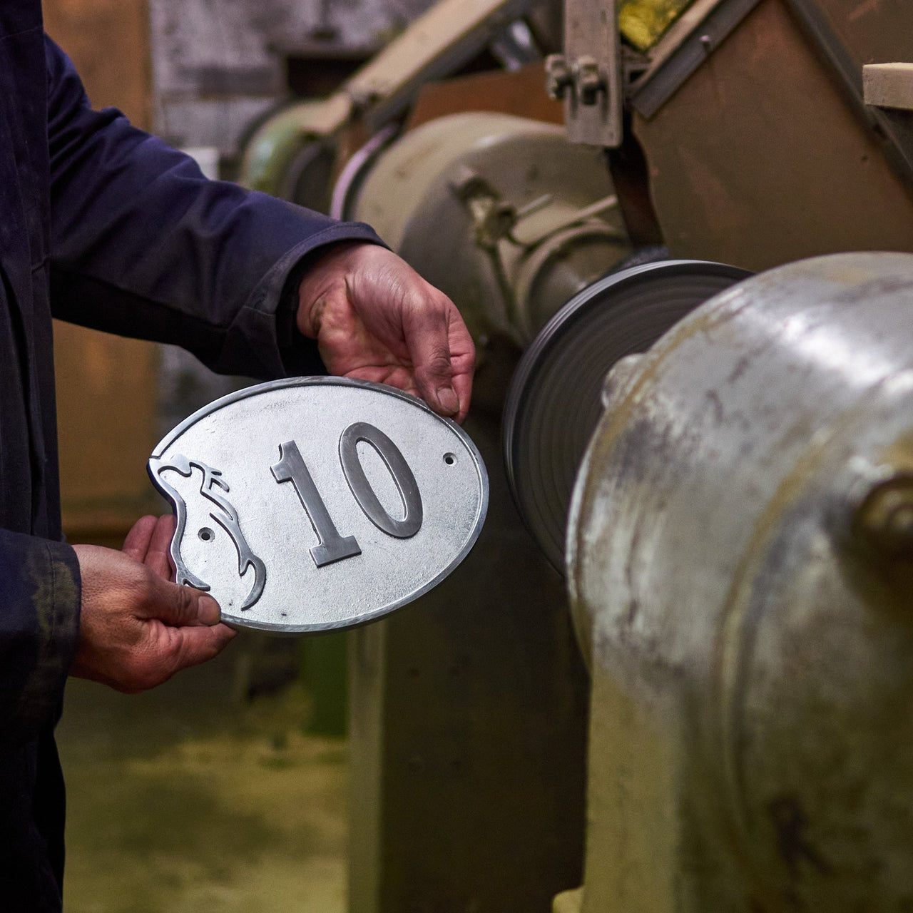 Dog Lovers House Number Sign - The Metal Foundry