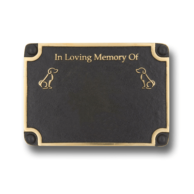 Dog Personalised Memorial Plaque - The Metal Foundry