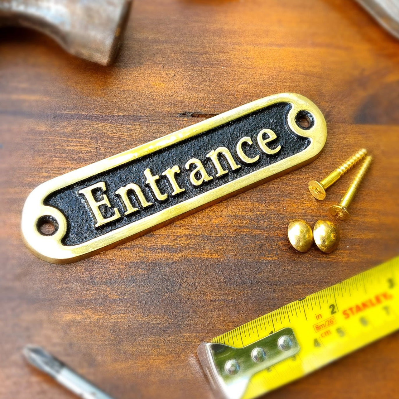 'Entrance' Door Sign - The Metal Foundry