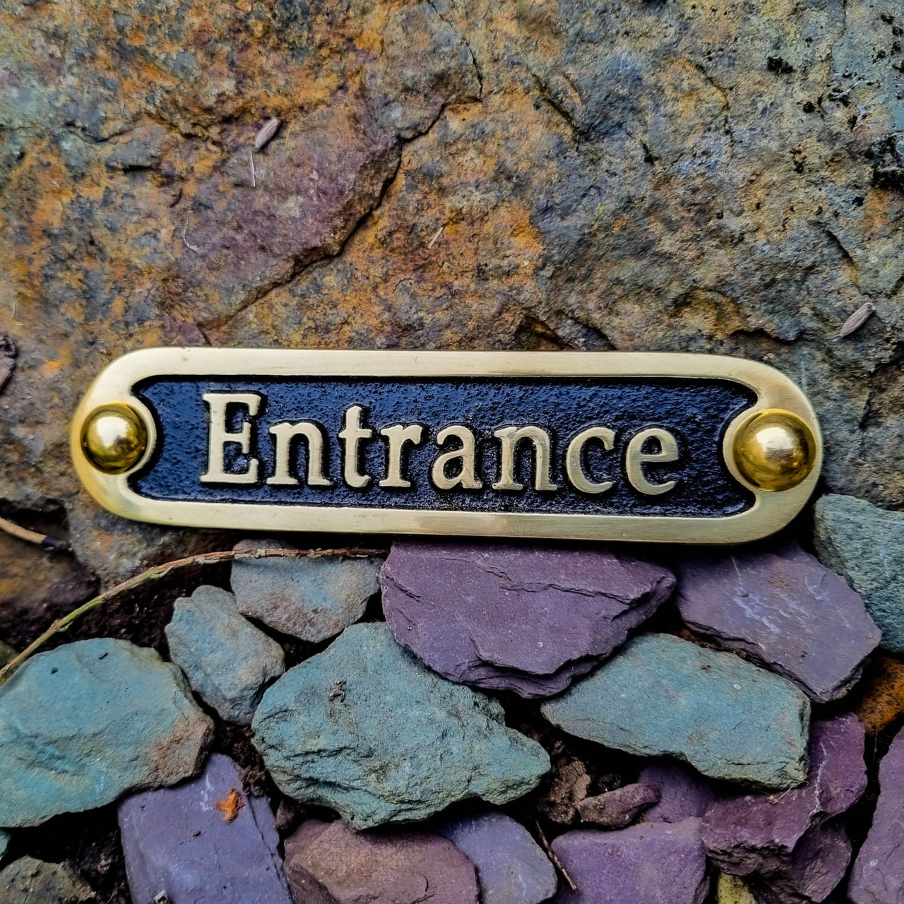 'Entrance' Door Sign - The Metal Foundry