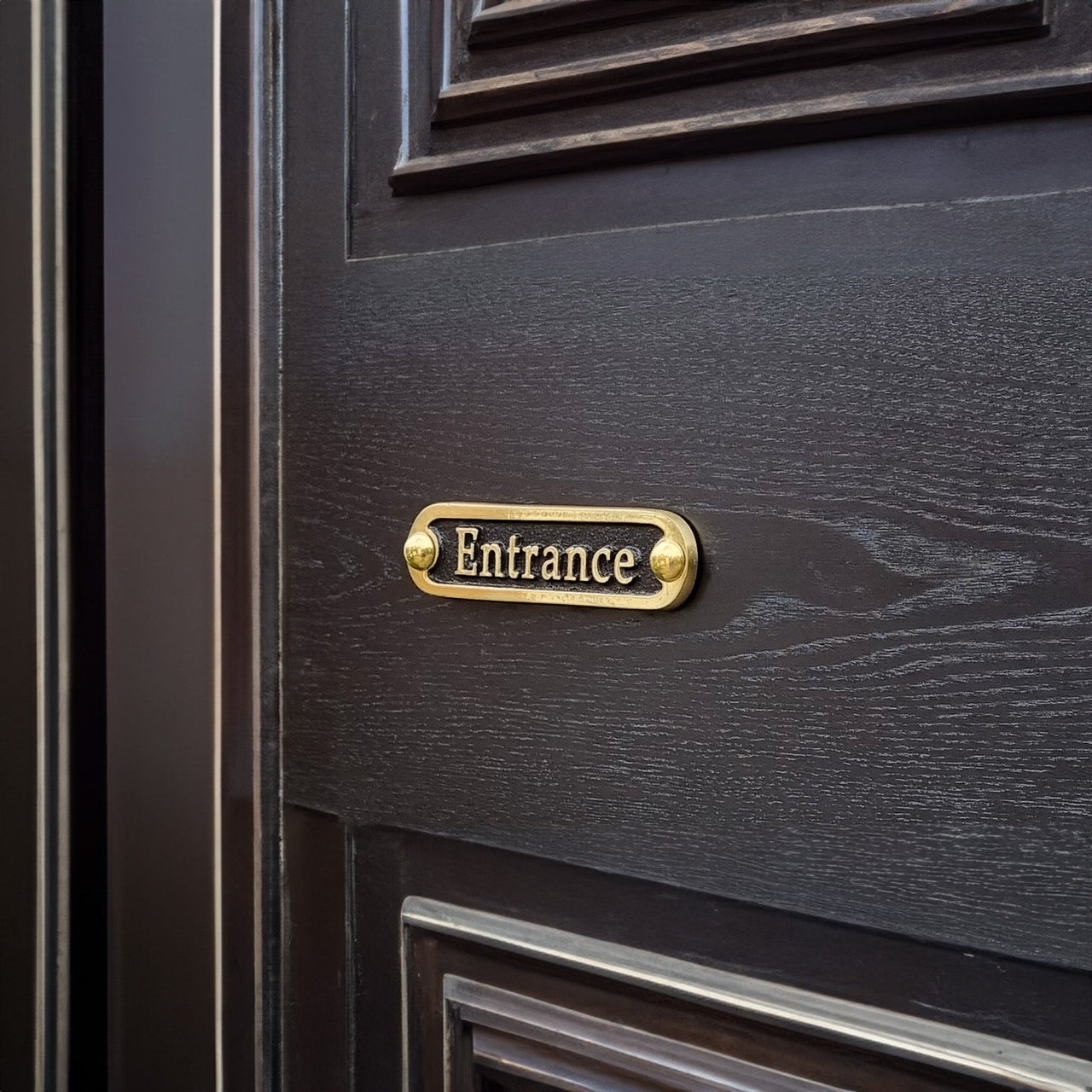 'Entrance' Door Sign - The Metal Foundry