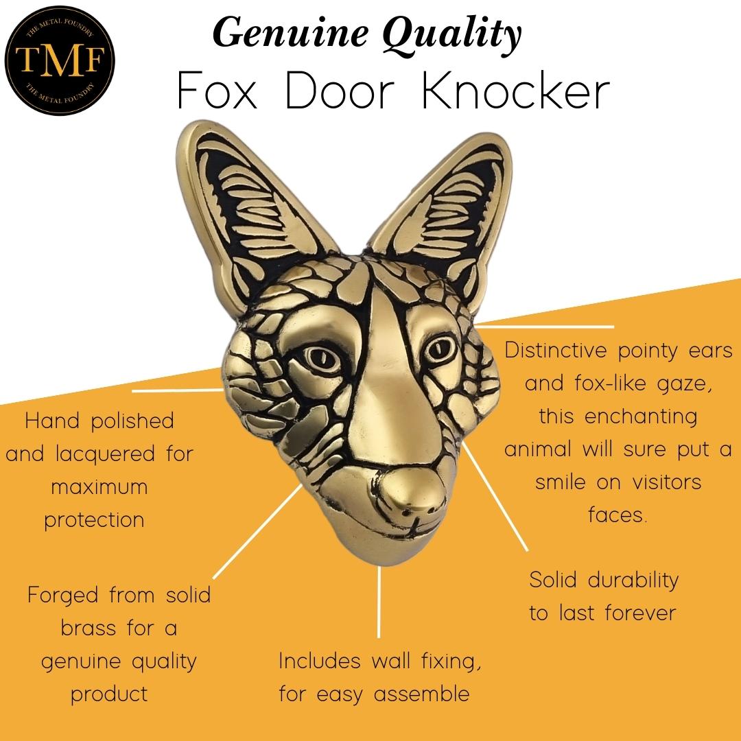 Fox Door Knocker - The Metal Foundry