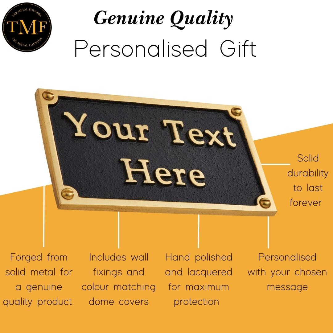 Large Custom Plaque Rectangular Sign 10