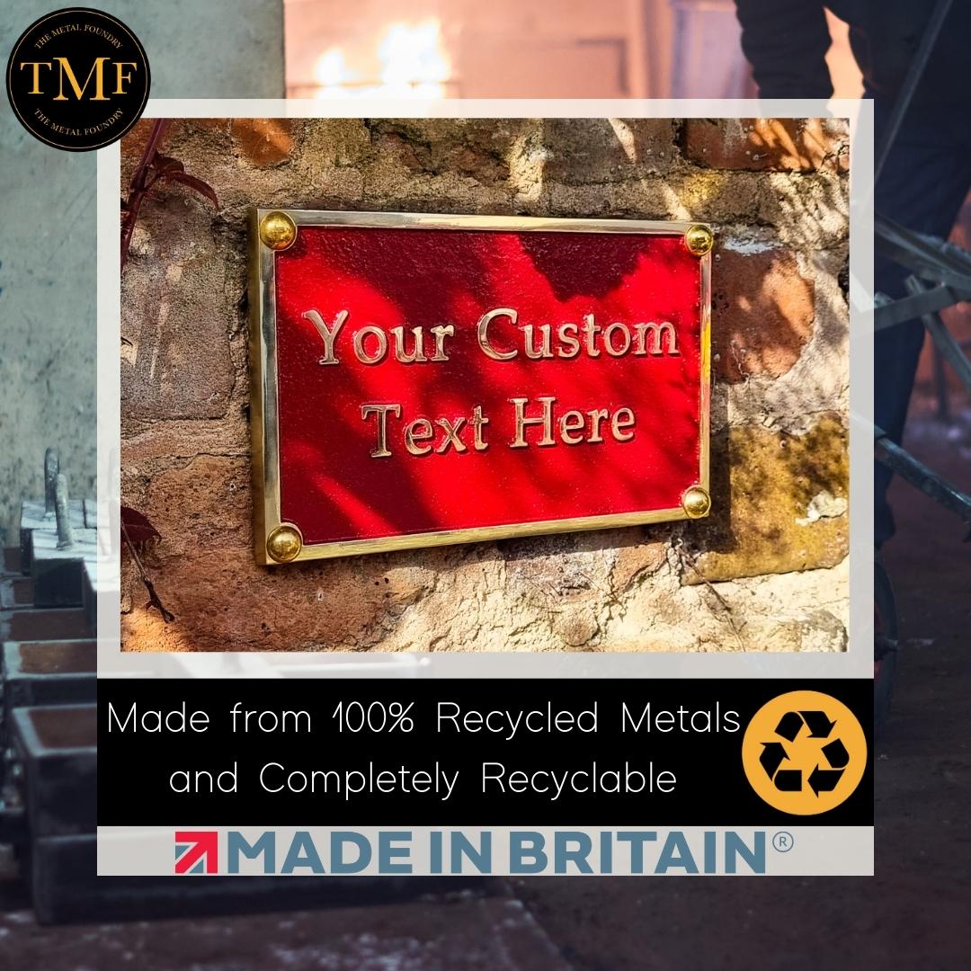 Large Custom Plaque Rectangular Sign 10