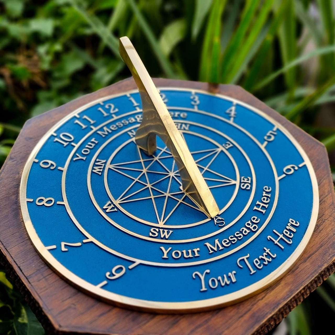 Large Custom Sundial With Star Image - The Metal Foundry