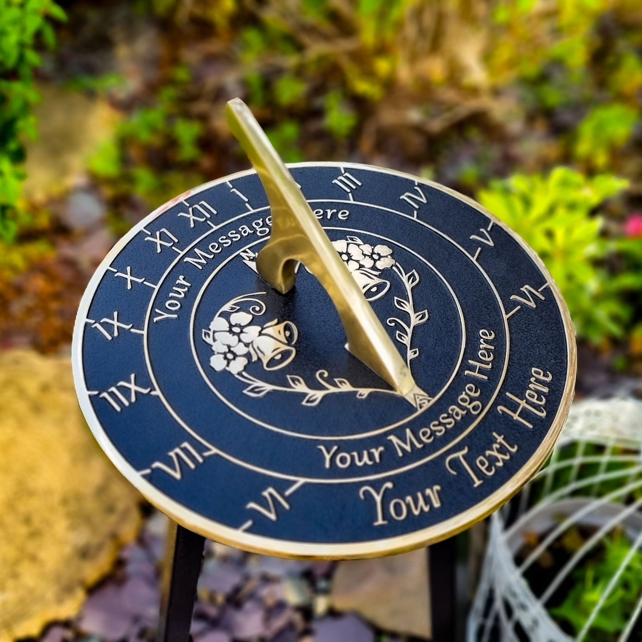 Large Custom Wedding Sundial - The Metal Foundry