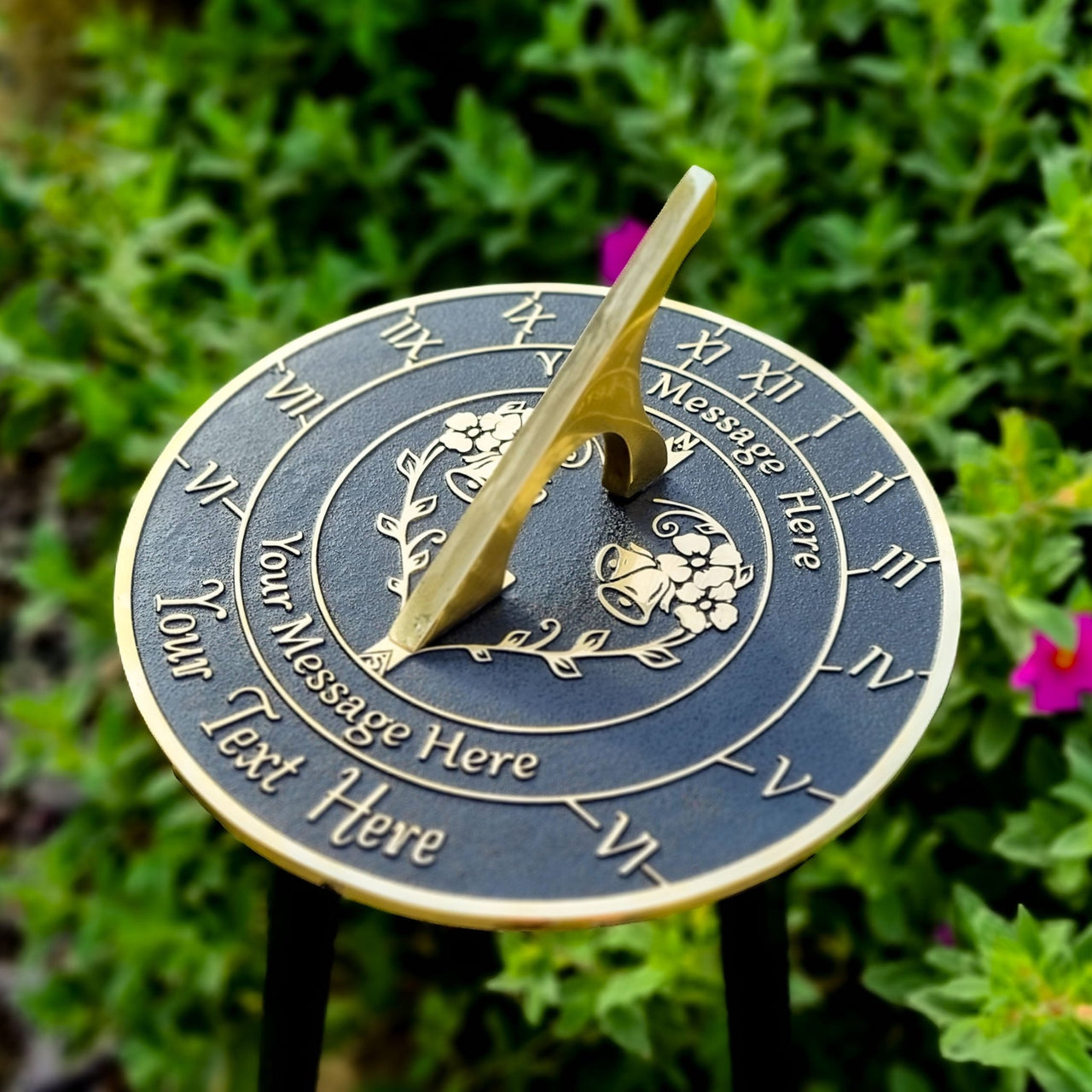 Large Custom Wedding Sundial - The Metal Foundry