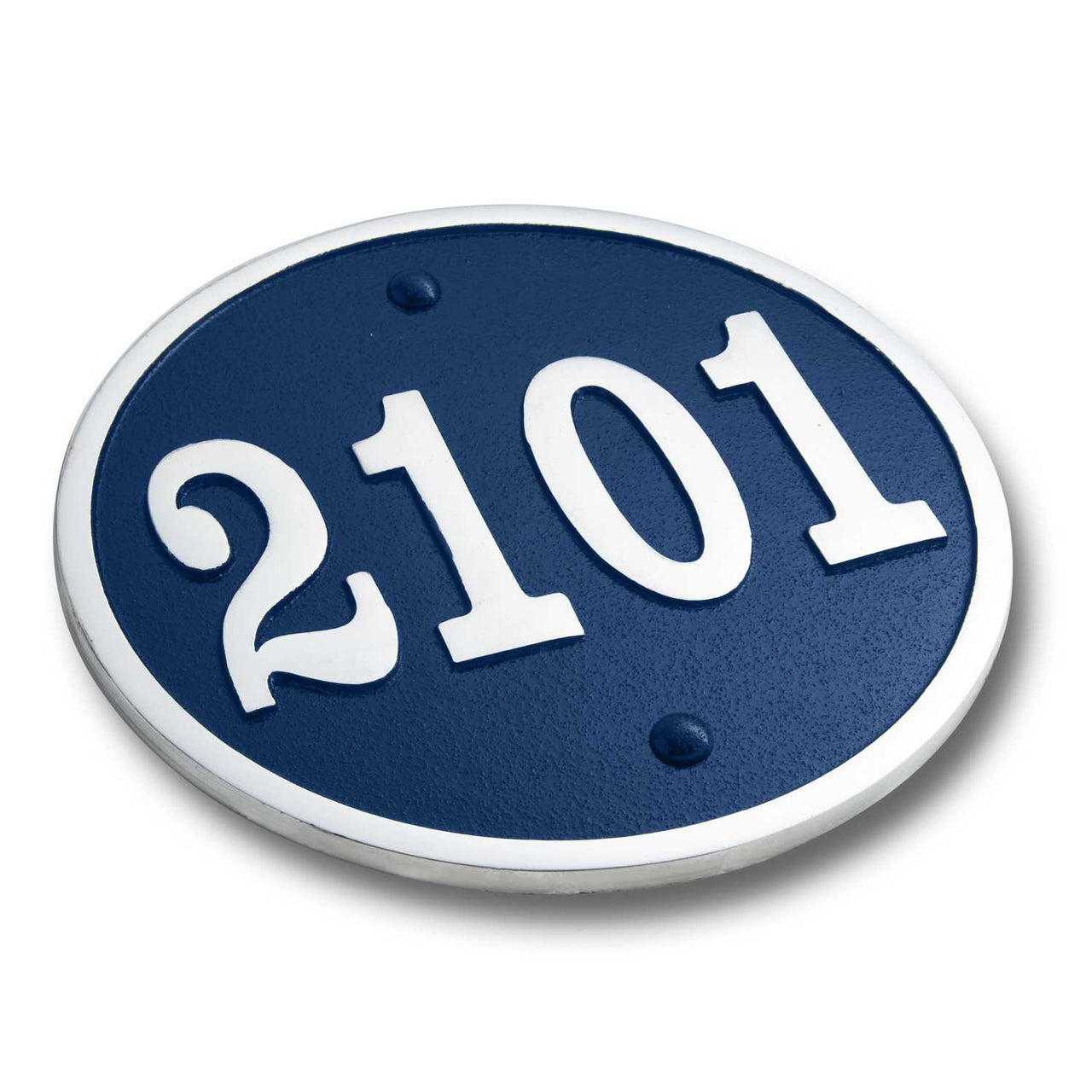 Large Round Modern Style House Number Sign - The Metal Foundry