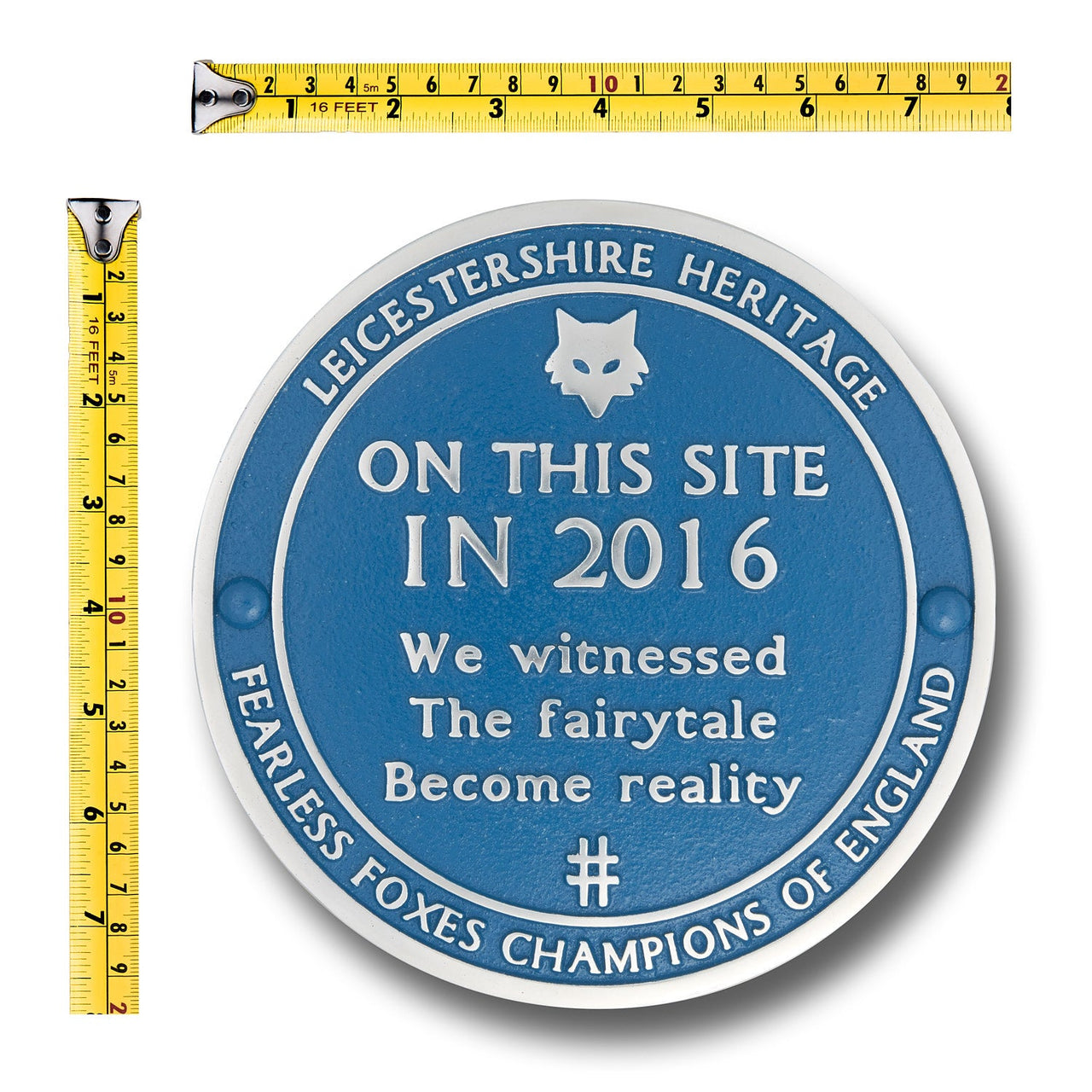 Leicester Champions Football Plaque - The Metal Foundry