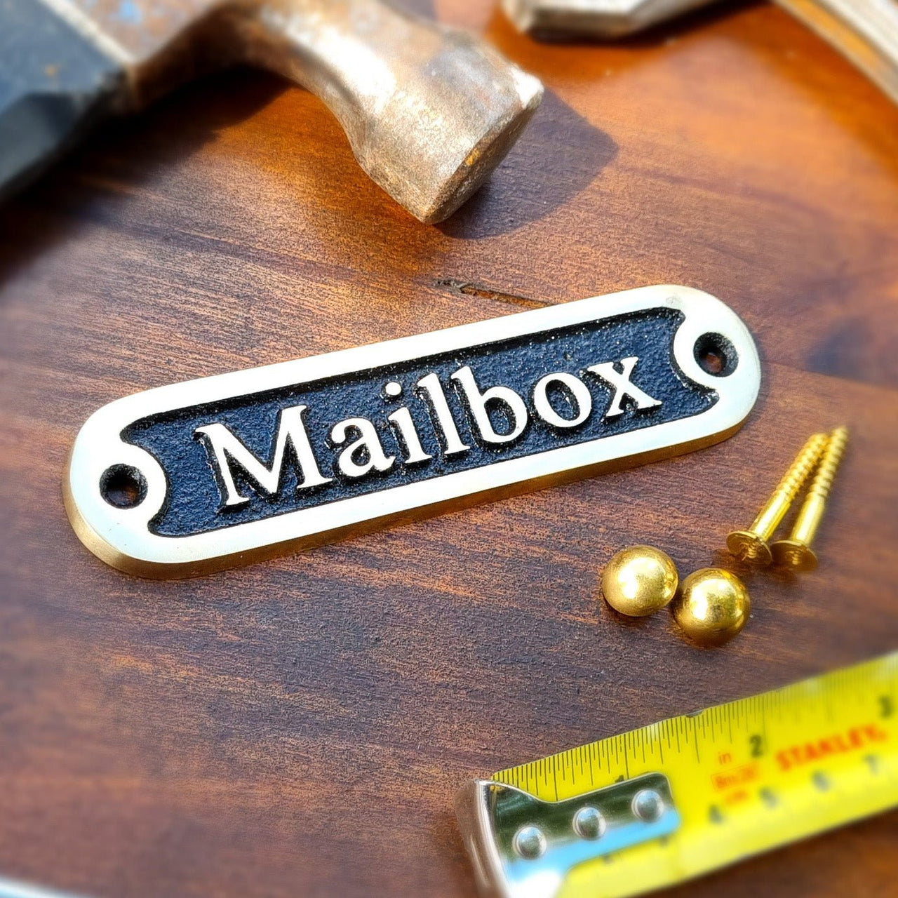 'Mailbox' Door Sign - The Metal Foundry