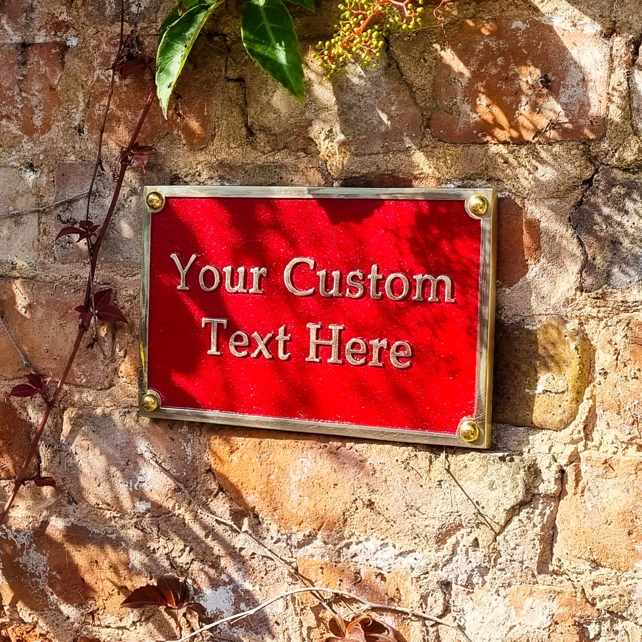 Medium Custom Plaque Rectangular Sign 7.5