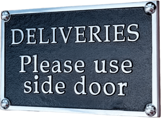Medium Custom Plaque Rectangular Sign 7.5