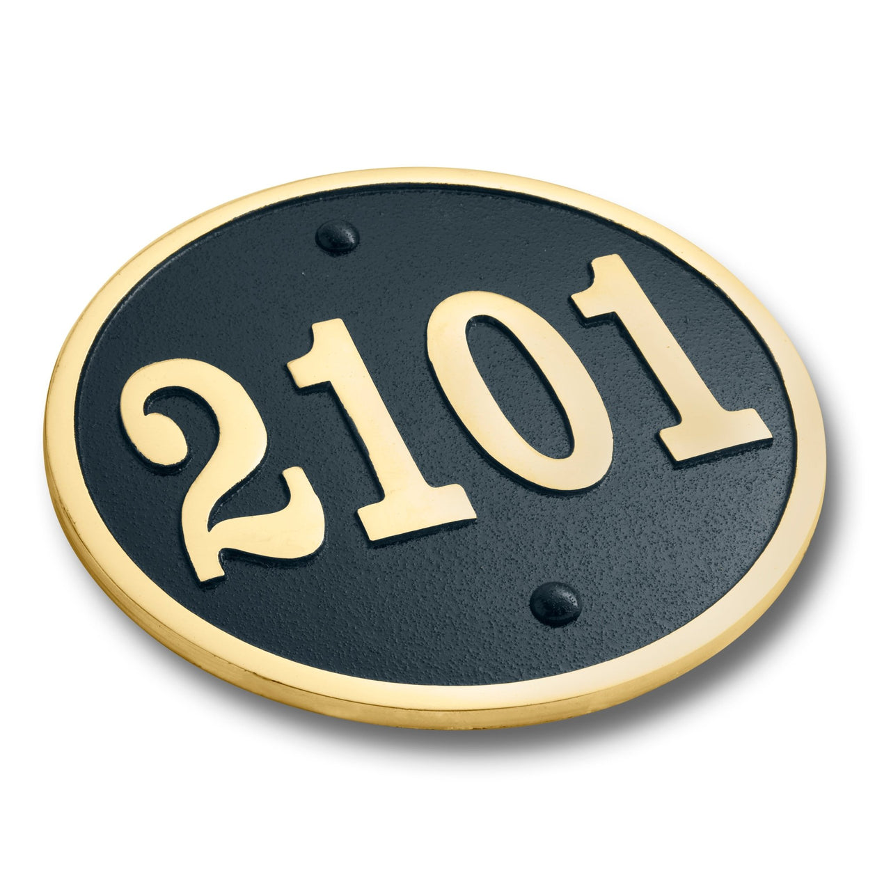 Medium Round Modern Style House Number Sign - The Metal Foundry