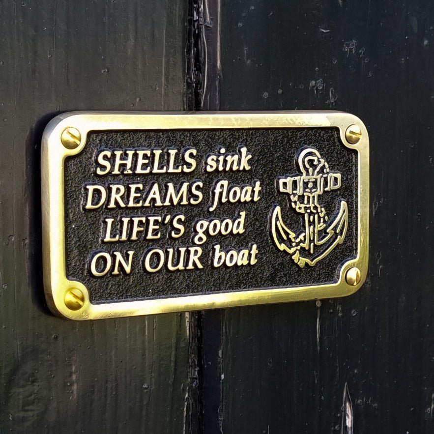 Nautical Personalised Boat Plaque - The Metal Foundry