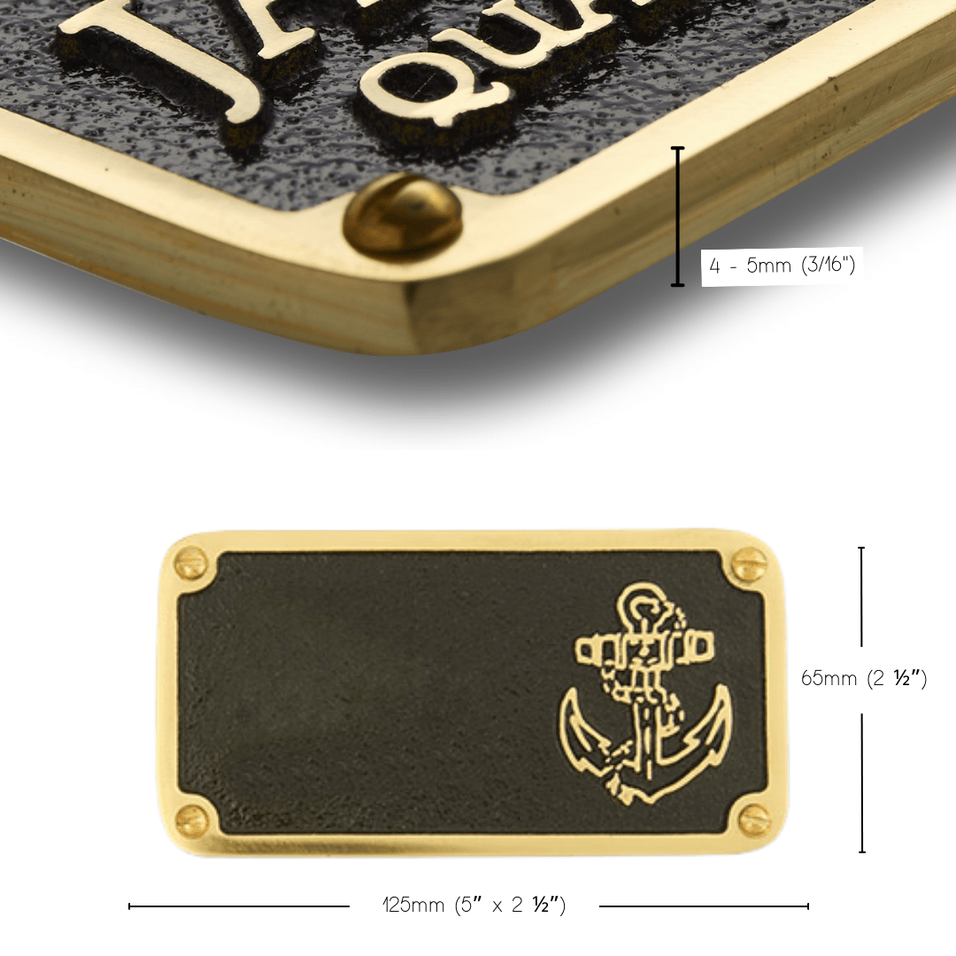 Nautical Personalised Boat Plaque - The Metal Foundry