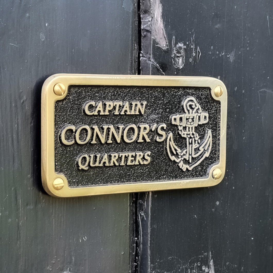Nautical Personalised Boat Plaque - The Metal Foundry