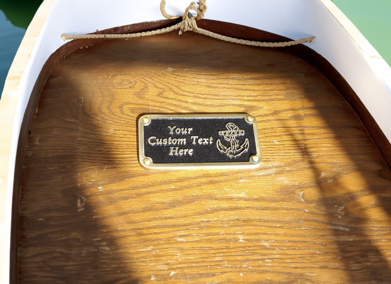 Nautical Personalised Boat Plaque - The Metal Foundry