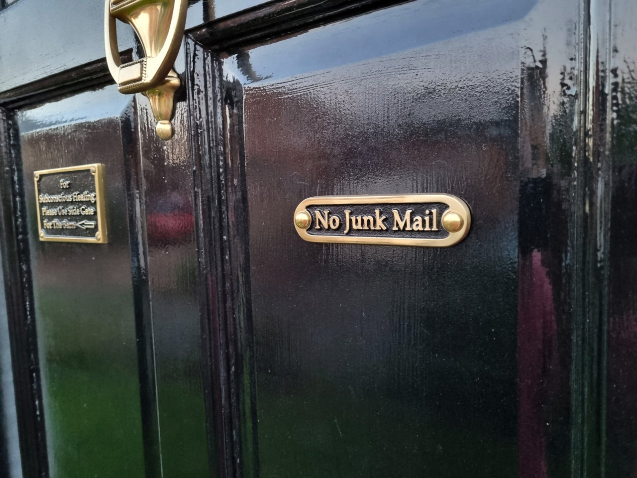 'No Junk Mail' Door Sign - The Metal Foundry