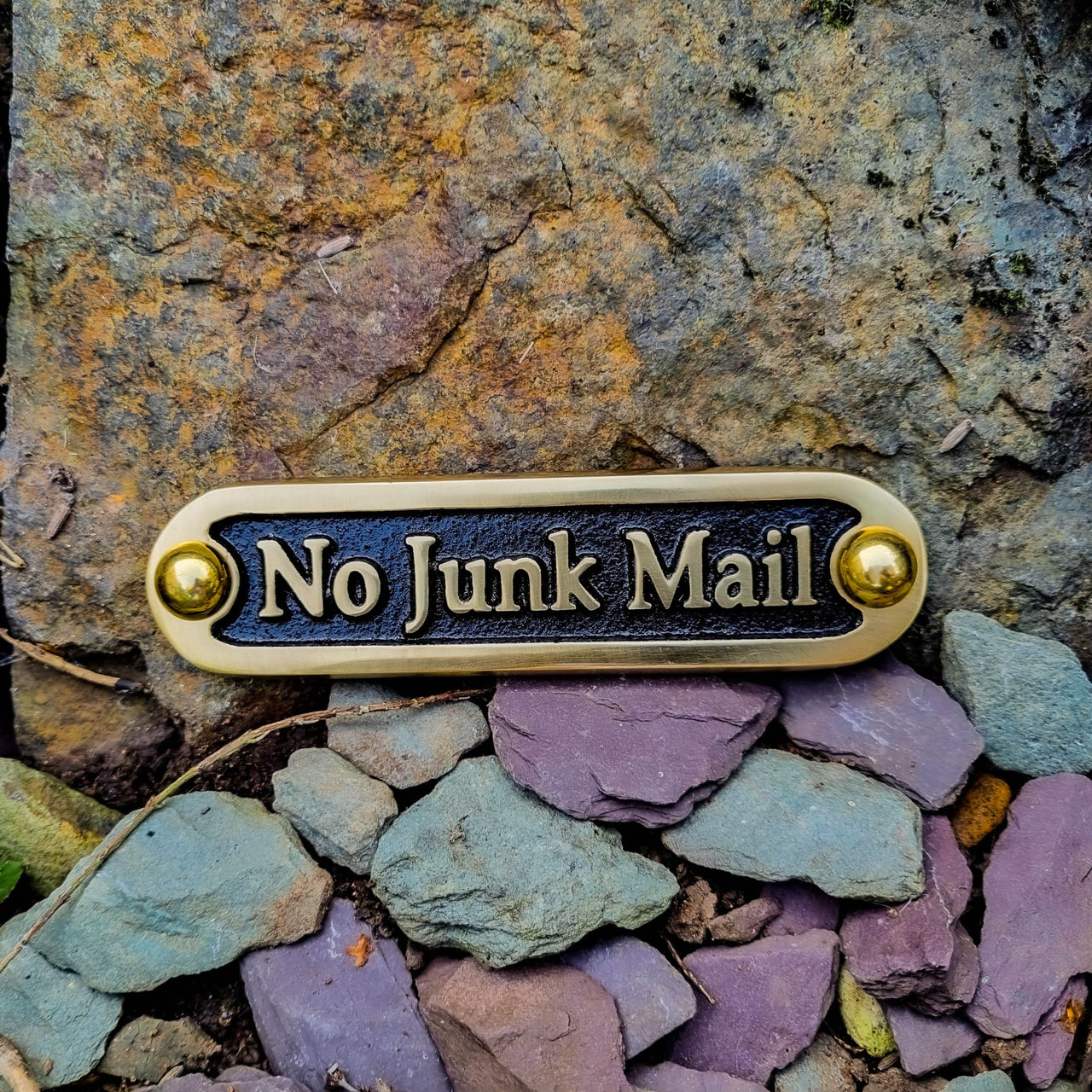'No Junk Mail' Door Sign - The Metal Foundry