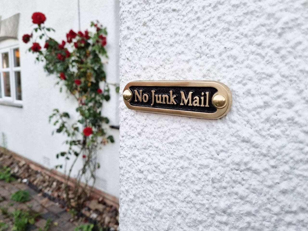 'No Junk Mail' Door Sign - The Metal Foundry