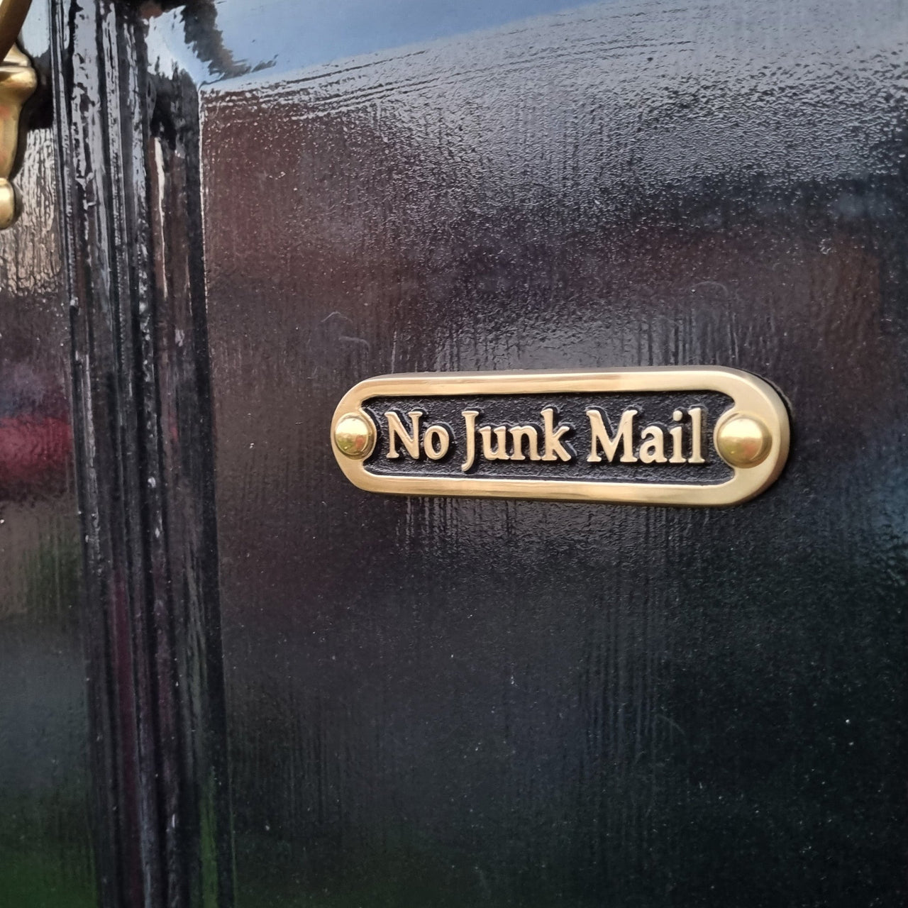 'No Junk Mail' Door Sign - The Metal Foundry