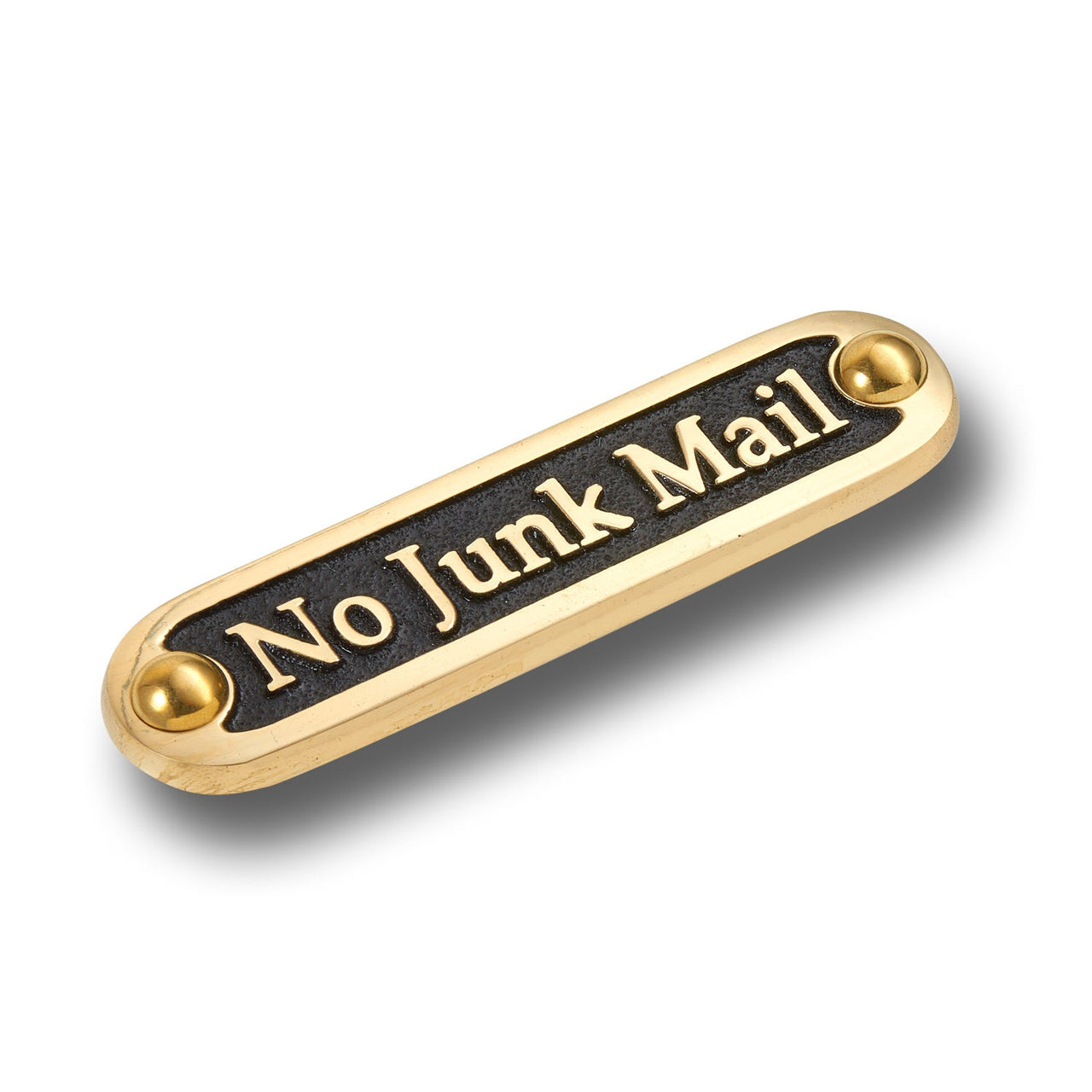 'No Junk Mail' Door Sign - The Metal Foundry