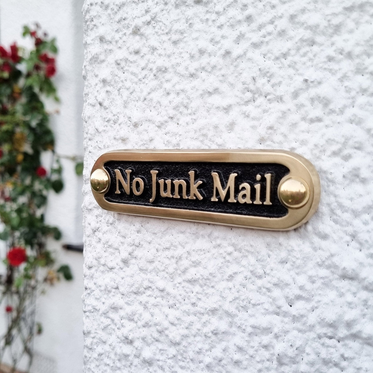 'No Junk Mail' Door Sign - The Metal Foundry