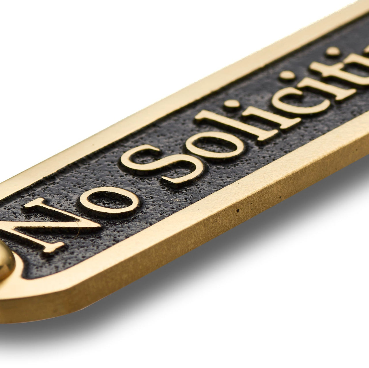 'No Soliciting' Door Sign - The Metal Foundry