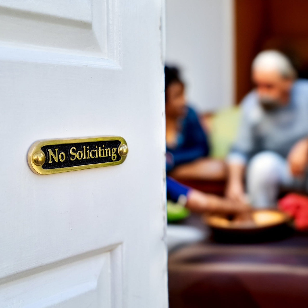 'No Soliciting' Door Sign - The Metal Foundry
