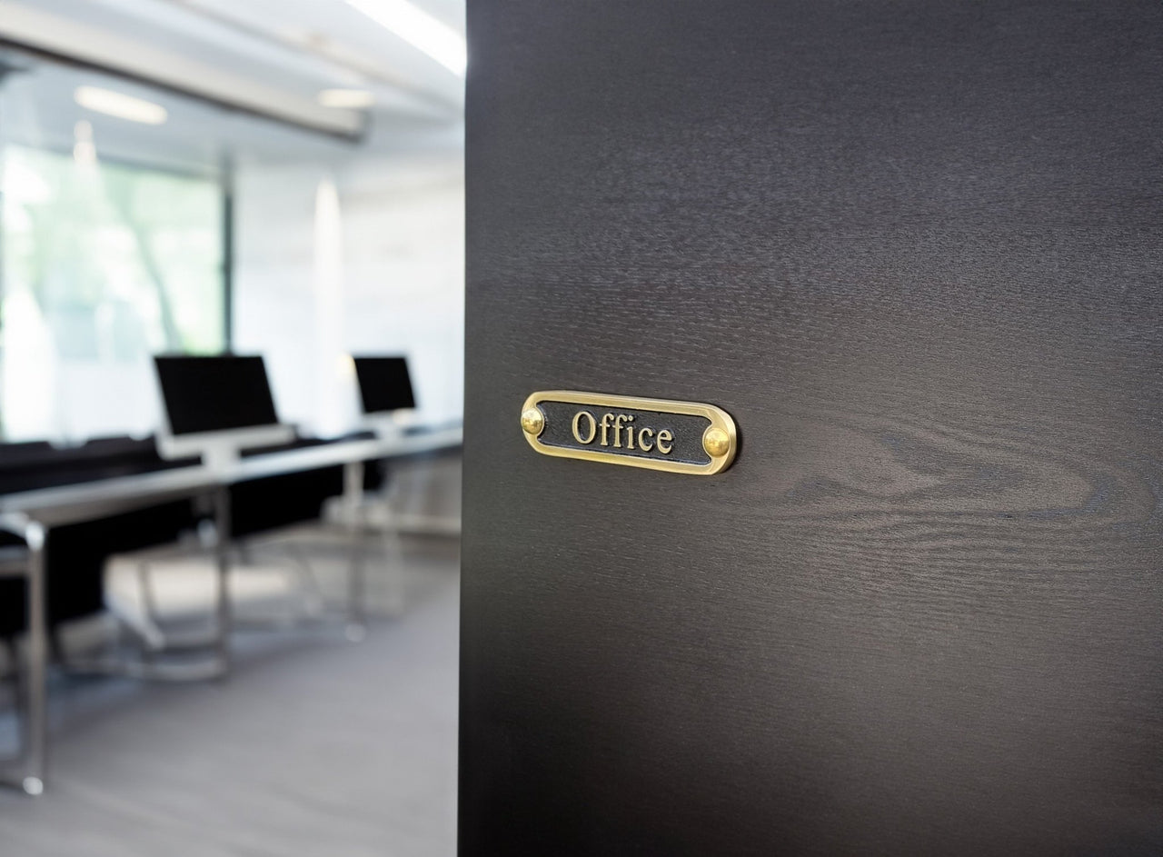 'Office' Door Sign - The Metal Foundry
