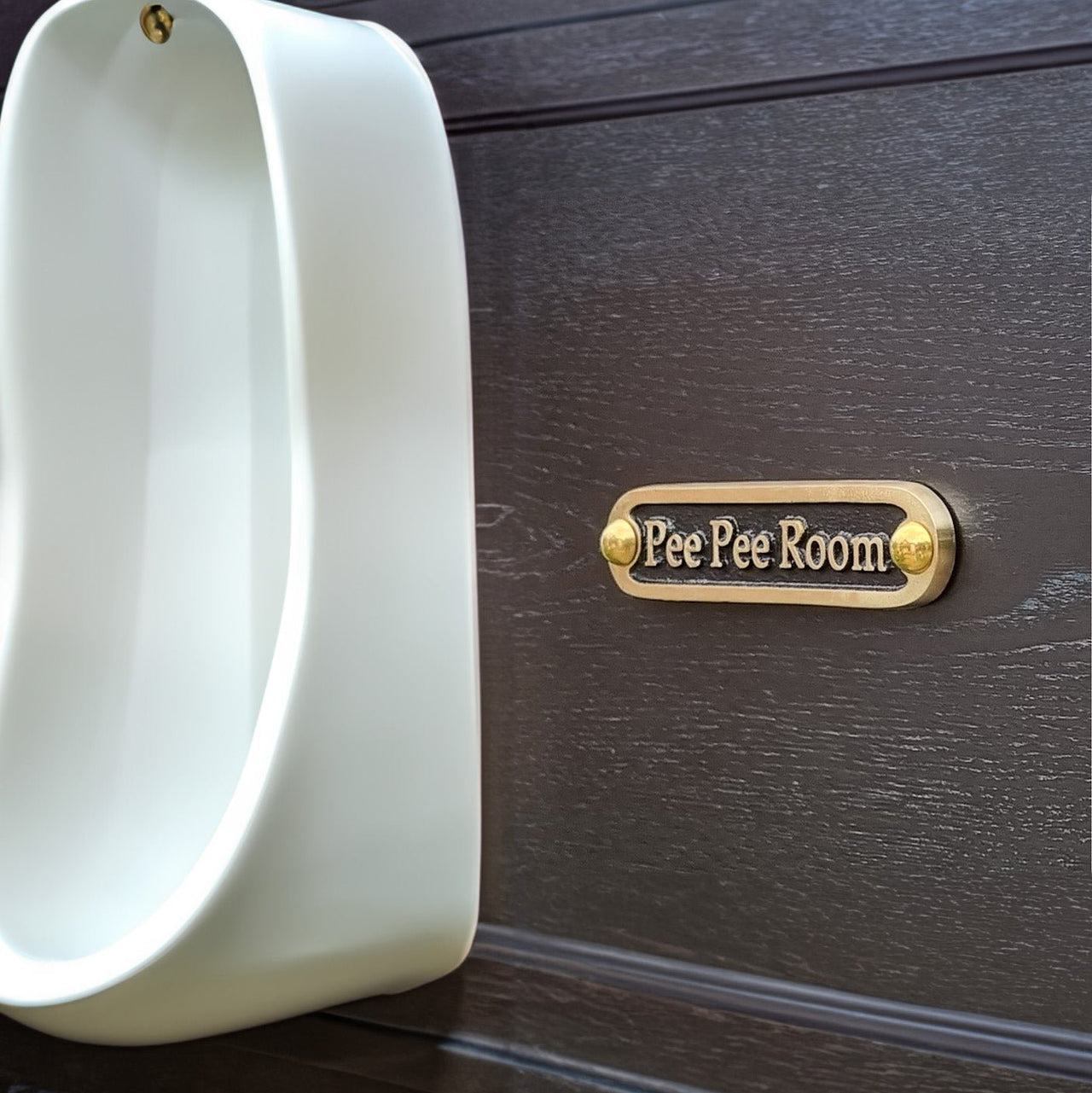 'Pee Pee Room' Door Sign - The Metal Foundry