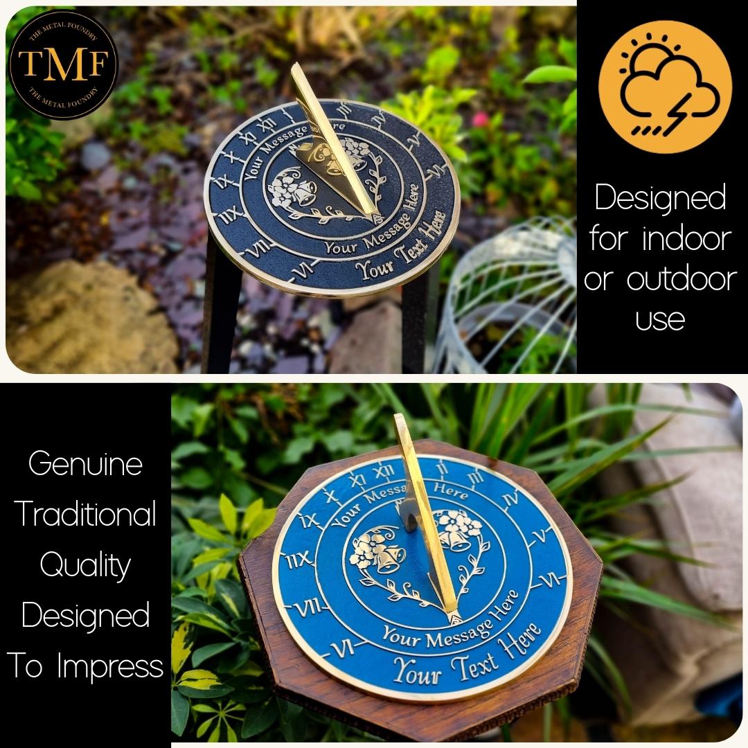 Personalised Anniversary Sundial Gift - The Metal Foundry