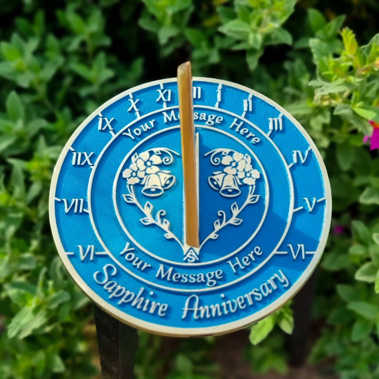 Personalised Anniversary Sundial Gift - The Metal Foundry