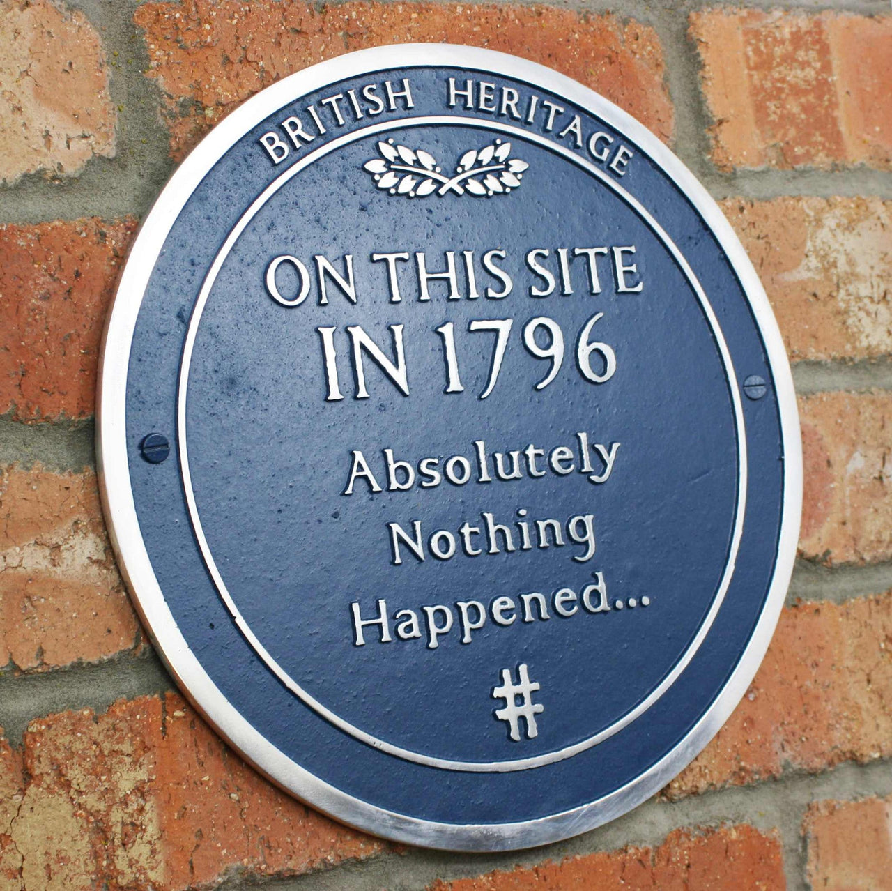 Personalised Blue Plaque 200mm (8