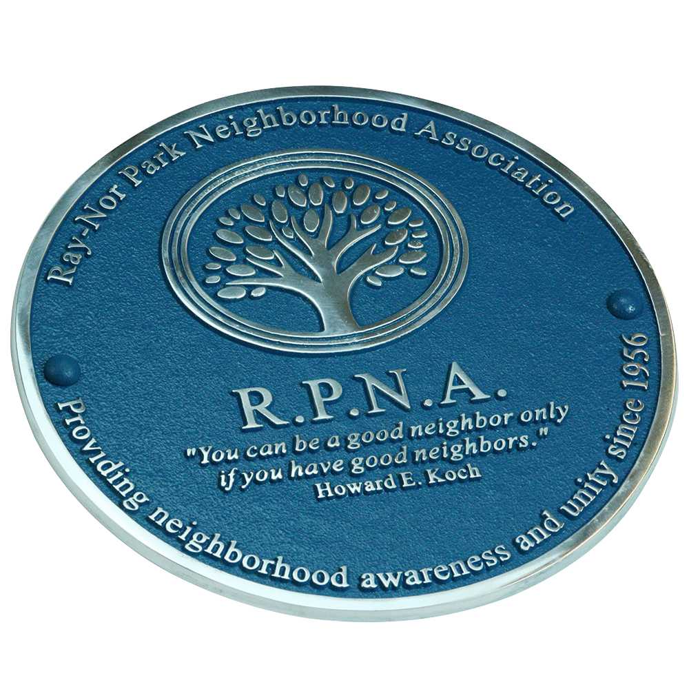 Personalised Blue Plaque 200mm (8