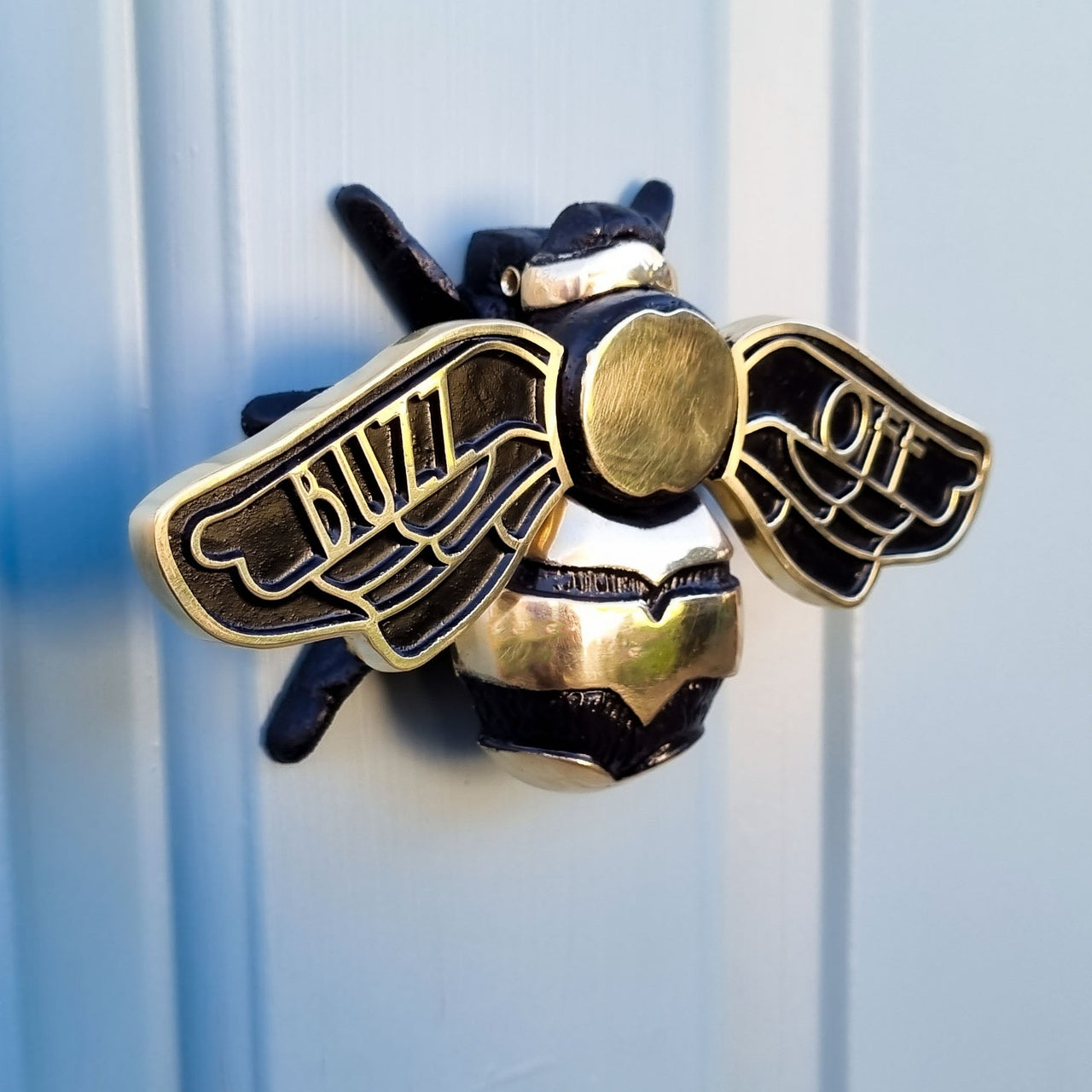 Personalised Bumble Bee Door Knocker - The Metal Foundry